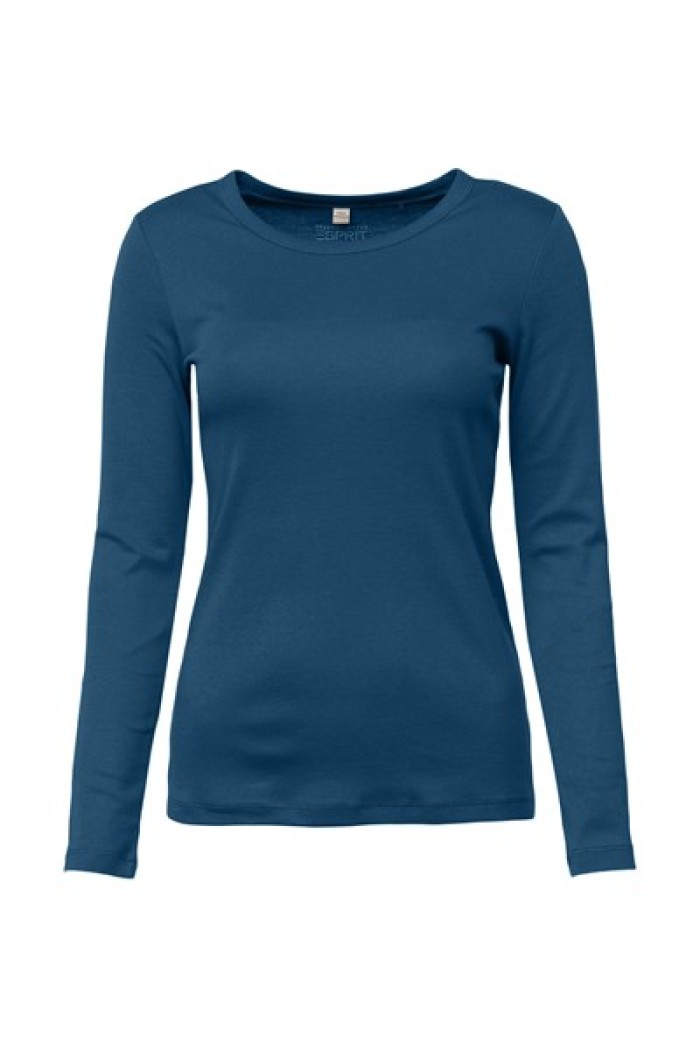 Camiseta basica ajustada- Petrol blue