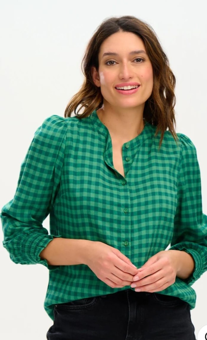 Camisa Green Checkers- vichy verd
