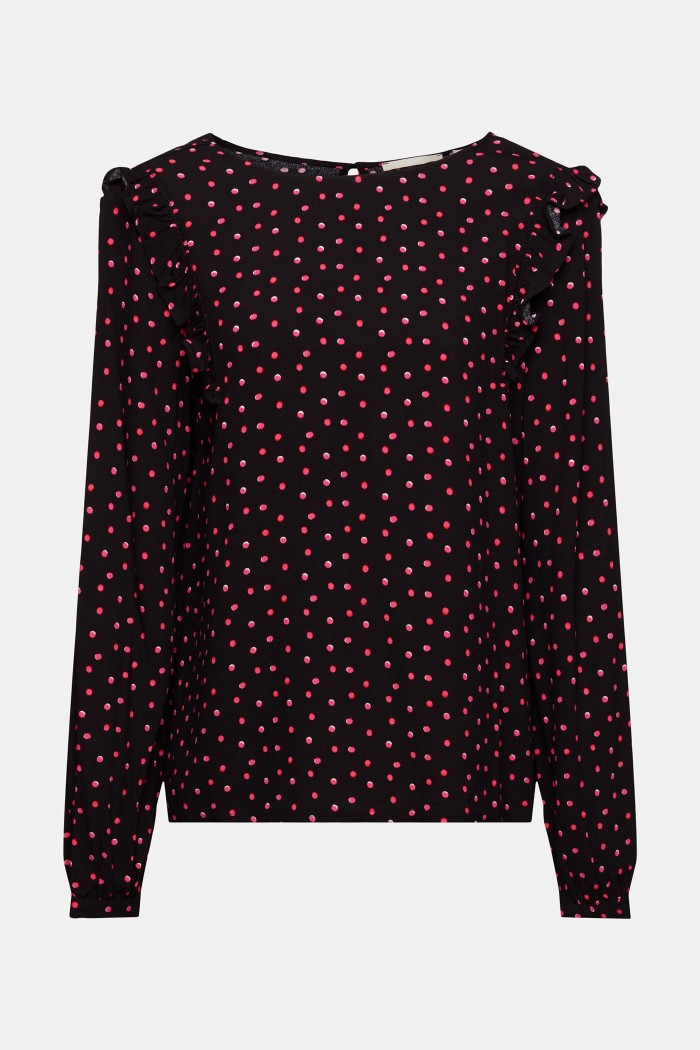Blusa Patterned Dots Pink new 23