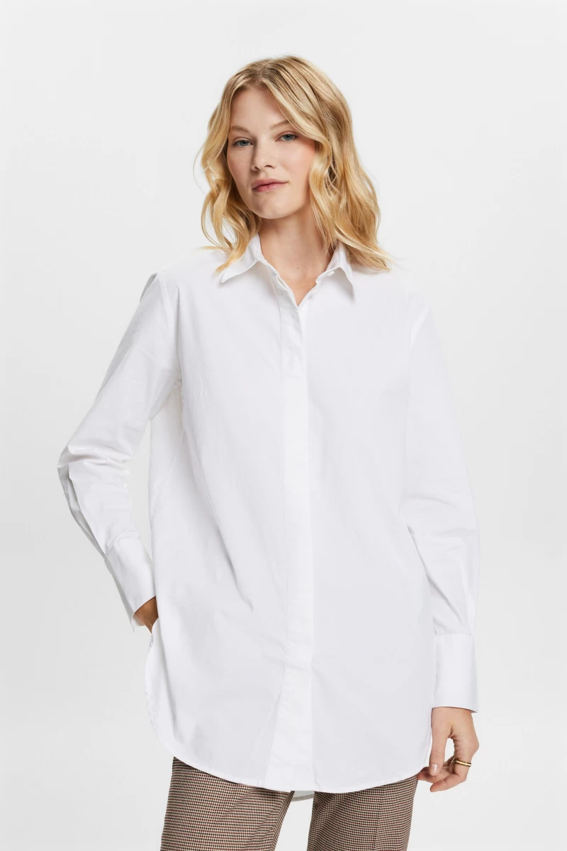 Camisa Blanca algodon- Oversized Cotton Poplin Shirt