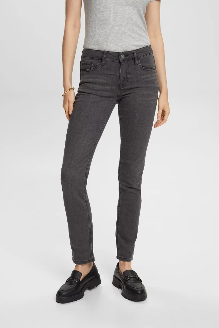 Slim fit stretch jeans- grey