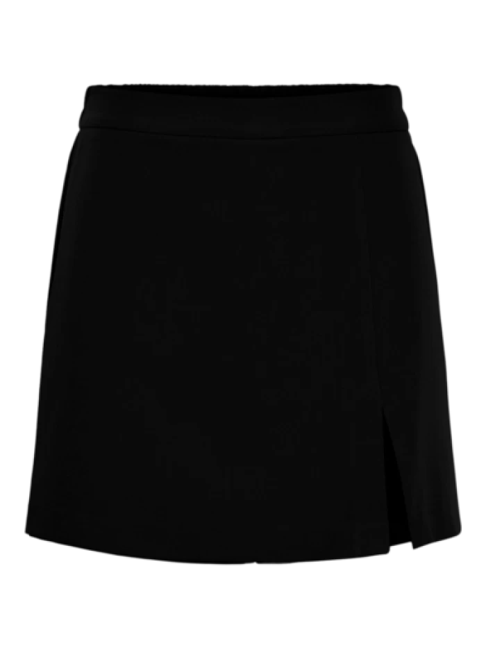 Falda pantalon - PCBOSELLA HW SKORT- black