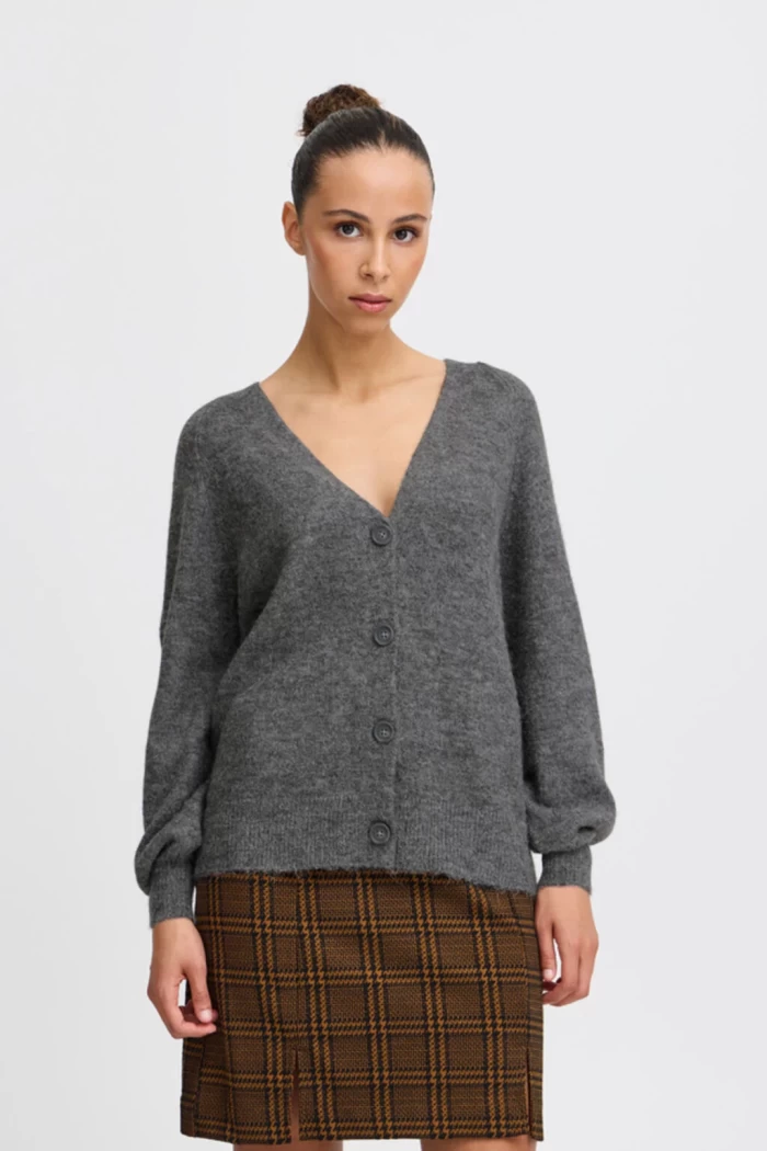 Cardigan gris IHKAMARA CA3