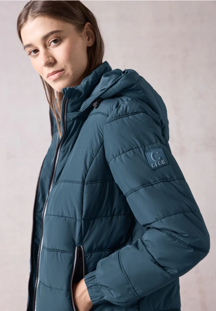 Chaqueta ligera y termica, azul petroleo- TOS Sportive Padded Jacket