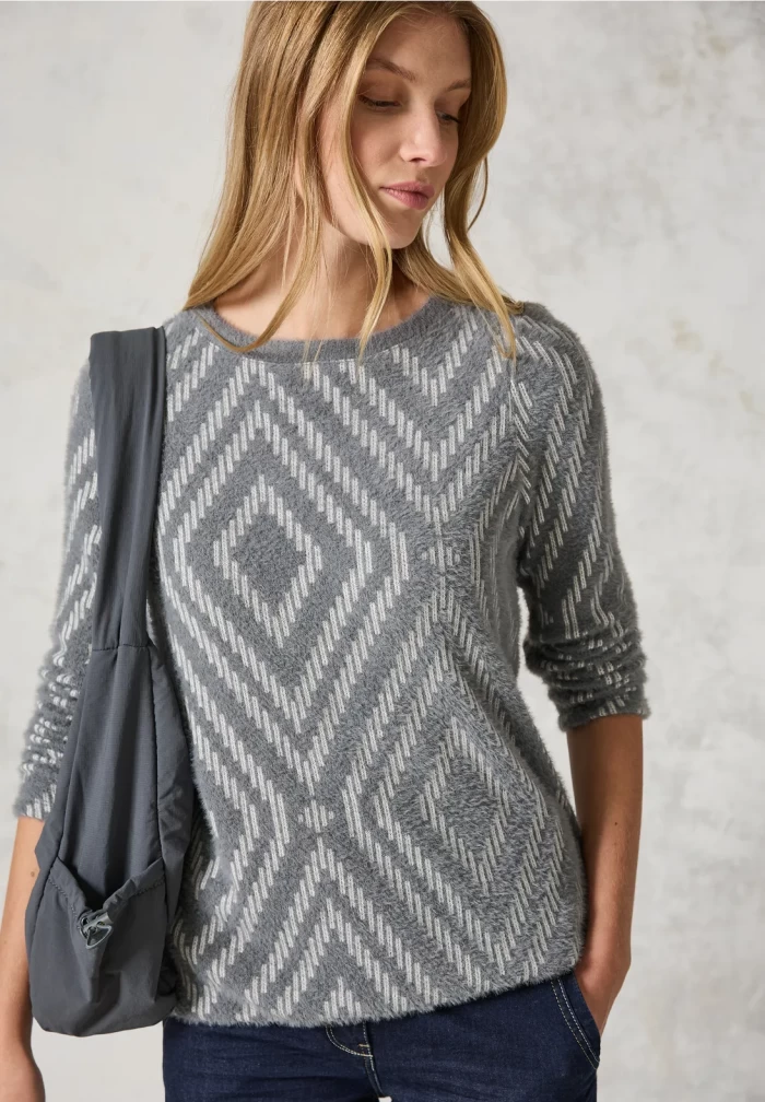 Jersey suave geo Gris