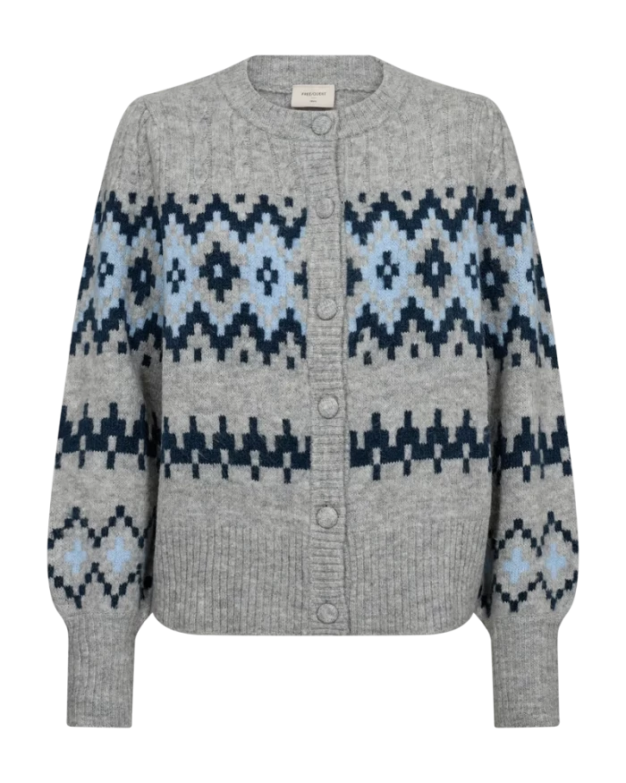 Cardigan gris Oslo FQMERLA  CARDIGAN GREY