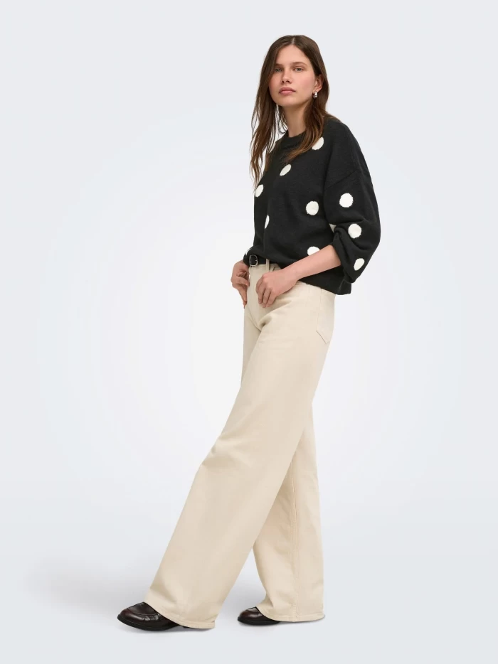 Jersey negro con lunares blancos ONLRICA ONLY