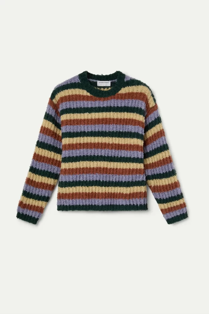 Jersey con estampado de rayas multicolor super suave COMPAÑIA FANTASTICA