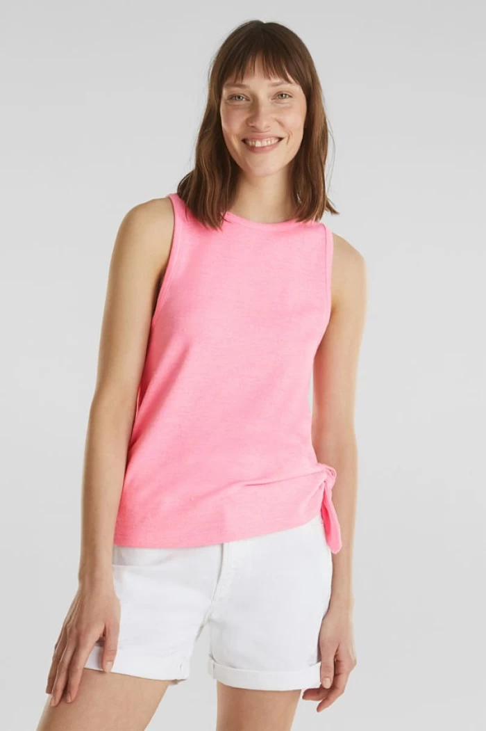 Pink Summer Top -Top de jersei amb motes