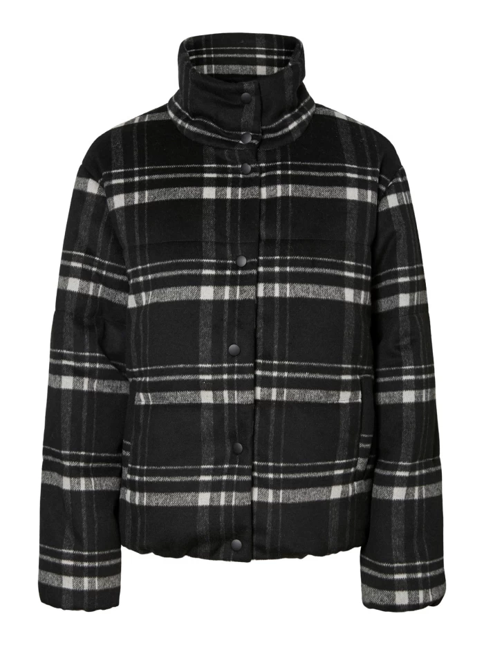 Emilia checkers jacket- Black